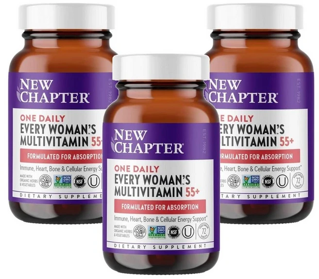 뉴챕터 여성 멀티비타민 55+, 3개, 72정 - 쿠팡