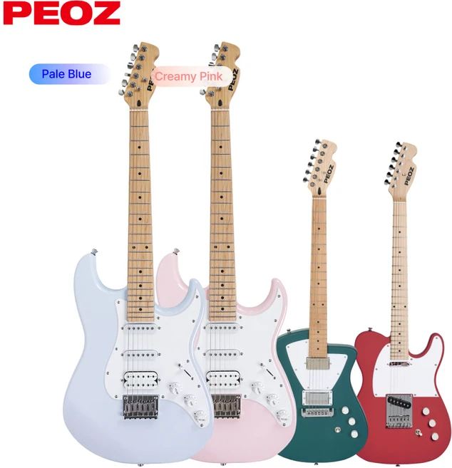 피오즈 스마트 일렉기타 TR1 / TR2 / TR3 입문용, DEEP RED, 1개 - 쿠팡