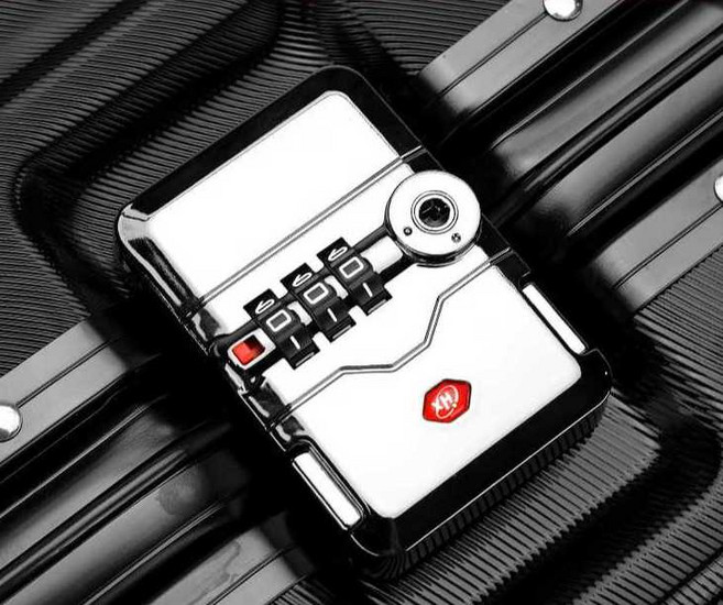 여행가방 잠금장치 비밀번호 암호 보안 캐리어 트롤리 사각형 자물쇠, 1개, 정사각형 자물쇠(도구 보내기)