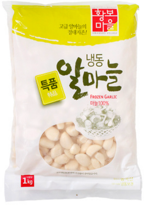 황보마을 냉동알마늘, 1kg, 24개