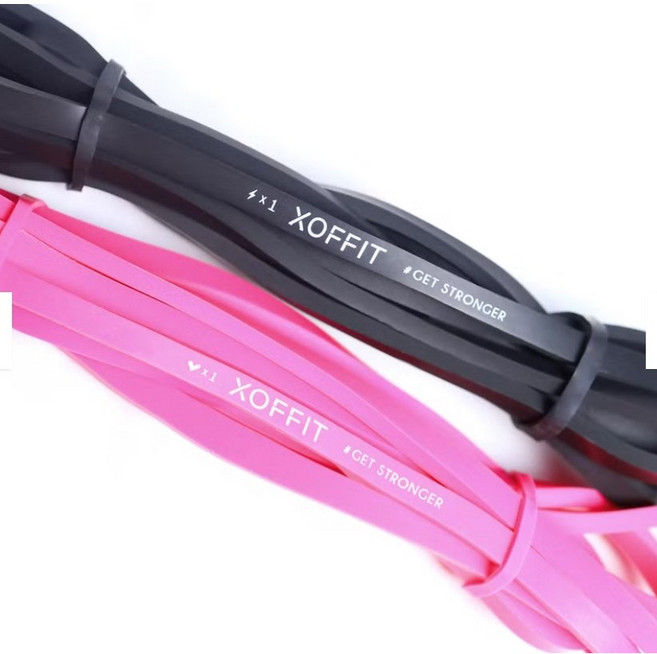 XOFFIT 健身居家運動彈力繩 0.6cm/1.3cm 兩色可選 阻力帶, 1個