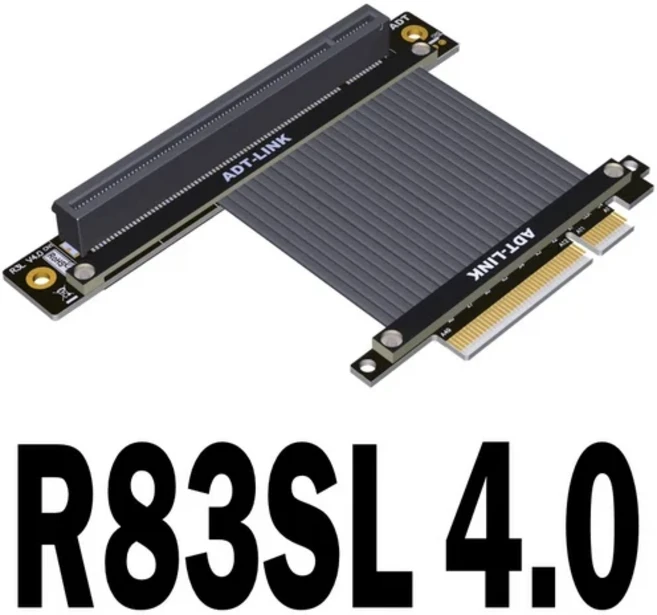 PCIE 4.0 X8 to X16 연장 케이블 PCI-e 어댑터 라이저 서버 그래픽 카드 GTX3080ti RX5700xt Pcie4.0 Gen, 03 60cm, 01 R83SL 4.0
