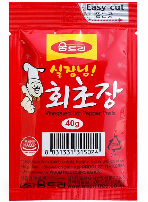캠핑 업소용 움트리 실장님회초장40g X 30개 회 포장용, 40g