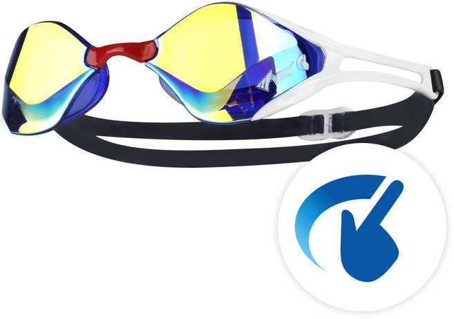 뷰 V128SAM 블레이드F제로 초저저항 레이싱 수경 물안경 | FINA공인 스와이프안티포그 선수용 | 수영사랑, 1개, V128SAM CBLOR