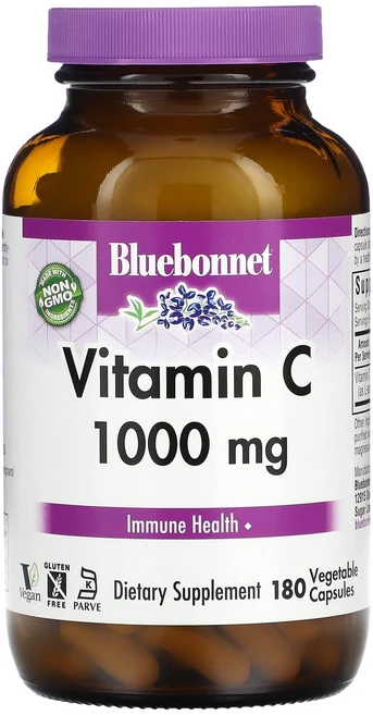 블루본넷뉴트리션 비타민C 1000mg 베지캡슐 180정, 1개 - 쿠팡