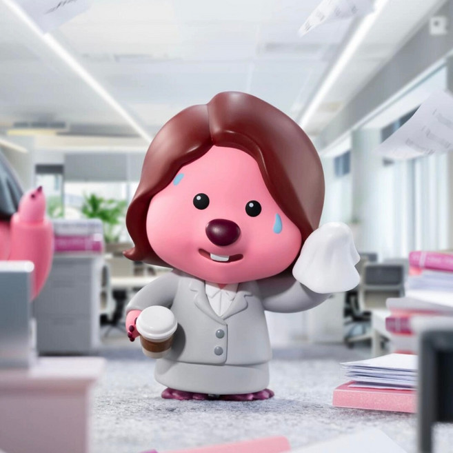 TOP TOY ZANMANG LOOPY 上班族系列公仔, 1個, D款/汗流浹背 1/2 Y6034