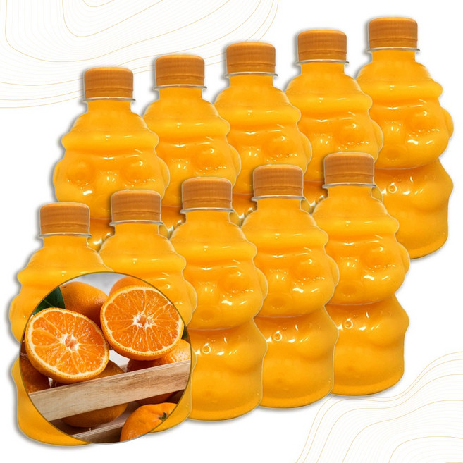 굿소일프레시 제주 천연 천혜향 감귤 농축액 과채 주스 과즙, 340ml, 10개