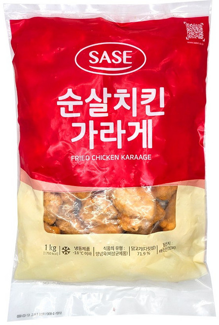 사세) 냉동 순살치킨 가라게 1kg, 1개