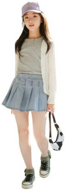 홈블리아 여아 청 치마바지 [5-129]