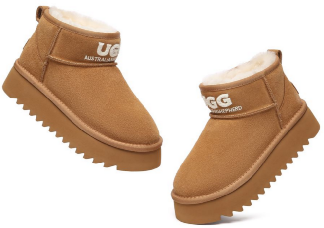 호주직송 에버어그 헬리아 앵클 숏 플랫폼 키높이 어그로고 부츠 AS3101