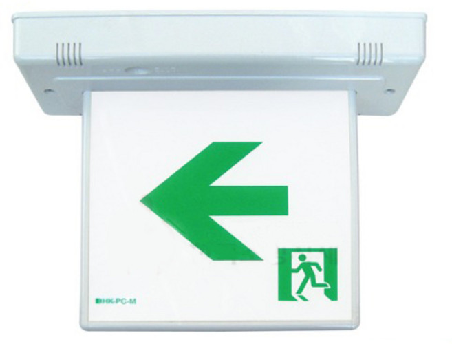 한국소방자재 거실통로유도등 중형 천정형 화경산업, 1개, 혼합색상