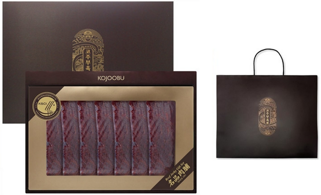 코주부 프리미엄 육포 + 쇼핑백 선물세트, 400g, 1세트