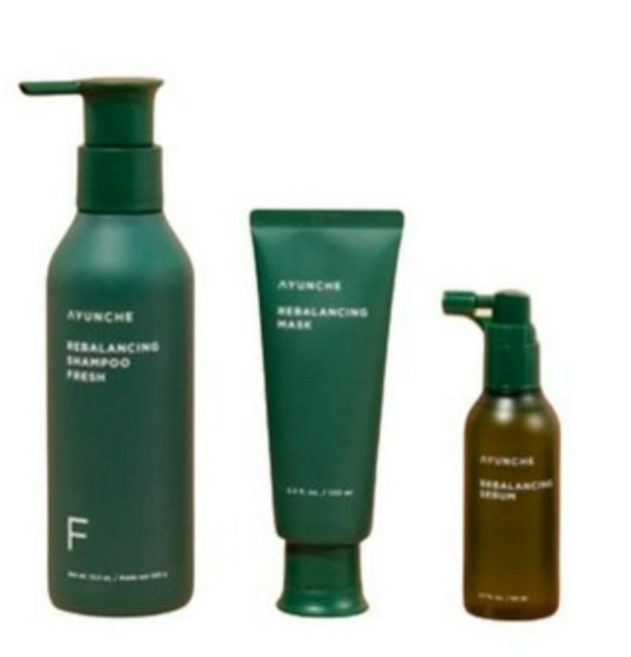 아윤채 리밸런싱 헤어 집중 케어 3개세트 샴푸 350g+마스크 100ml+세럼 80ml, 3개, 530g