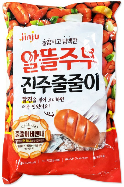 진주햄 알뜰주부 줄줄이 비엔나 1kg(햄 소세지 반찬), 1kg, 1개
