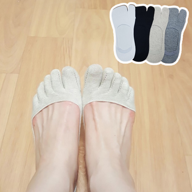 여름 타비양말 족발 조리 숏페이크 타비덧신 5켤레세트