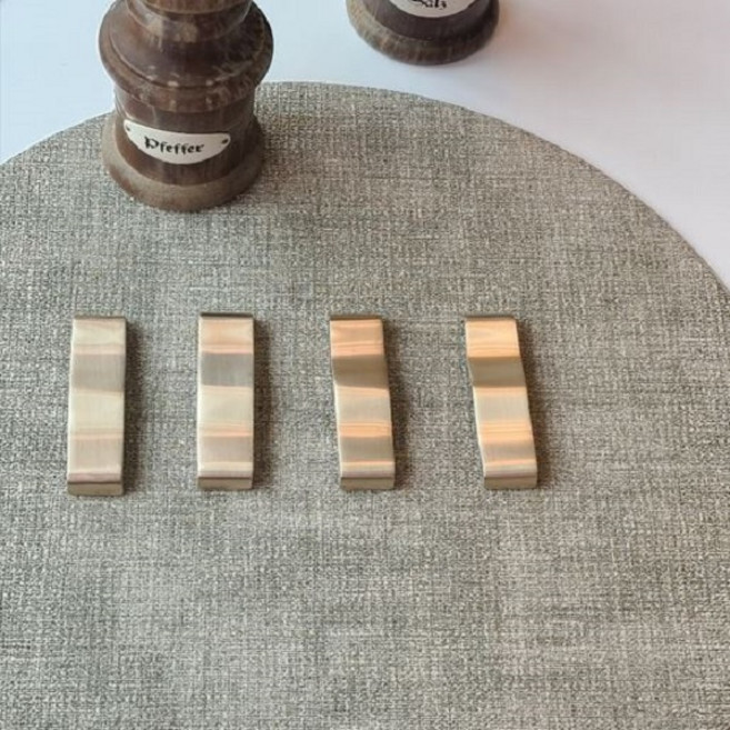 방짜유기 대나무 수저받침 1개 2개 4개, 골드