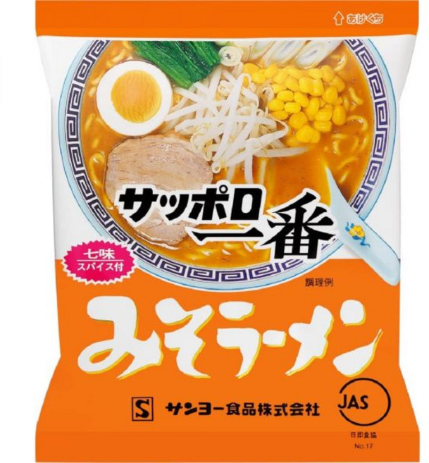 산요식품 삿포로이치방 미소라멘 된장라면 100g, 100그램(x10), 10개