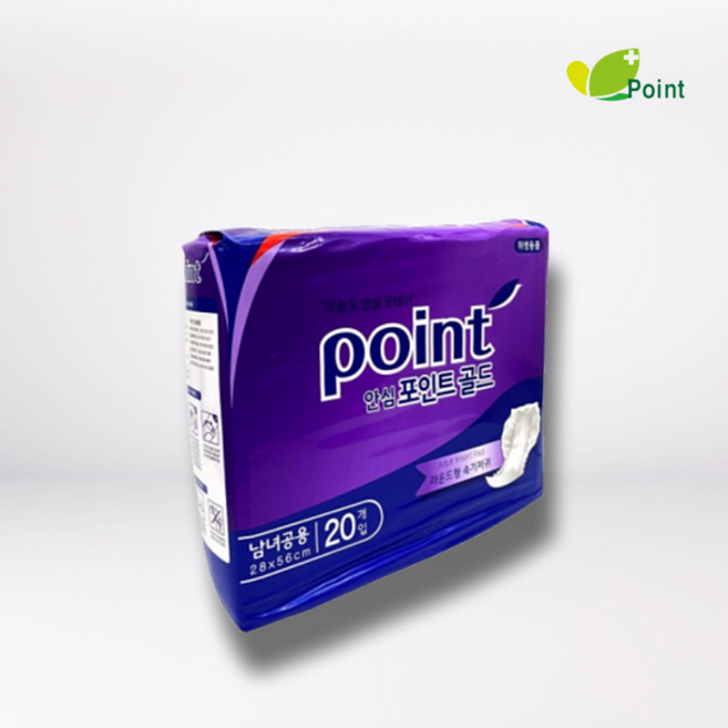 안심 포인트 겉기저귀 대형, 속기저귀 (보라) 20매x12팩