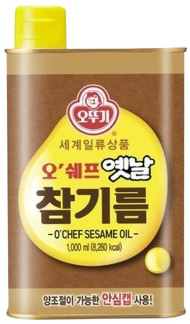 오뚜기 오쉐프 옛날 참기름 1000ml 1개, 1L