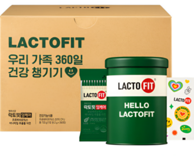락토핏 당케어 유산균, 360개