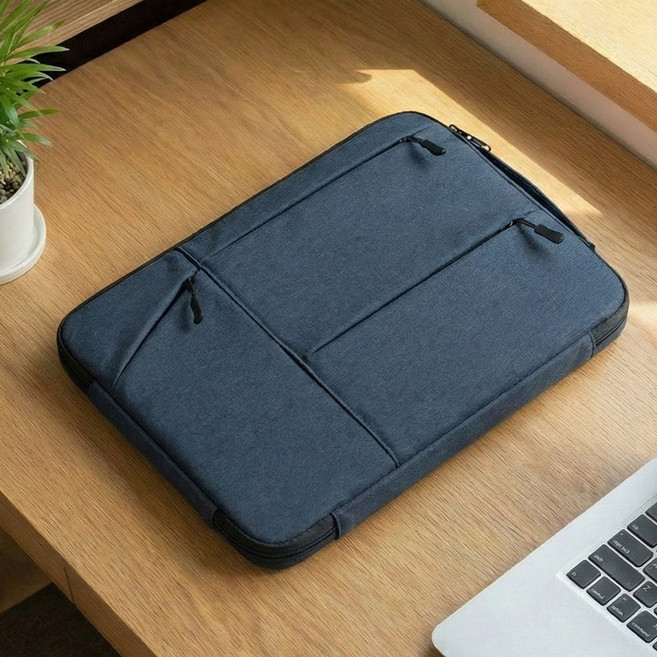 멀티포켓 맥북 그램 갤럭시북 노트북파우치 13인치 15인치 16인치, 1개, 네이비