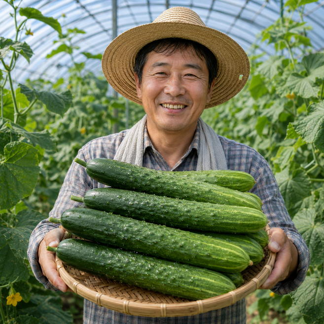 [재구매1위] 국내산 백다다기오이 백오이 오이지 오이, 1개, 1kg
