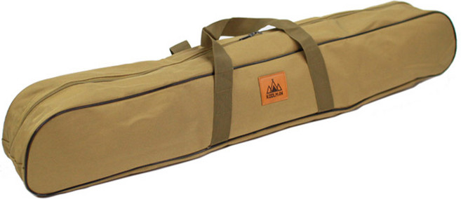 쿨맨 컴팩트 폴대 수납 캠핑 가방, 골든 브라운, 1개