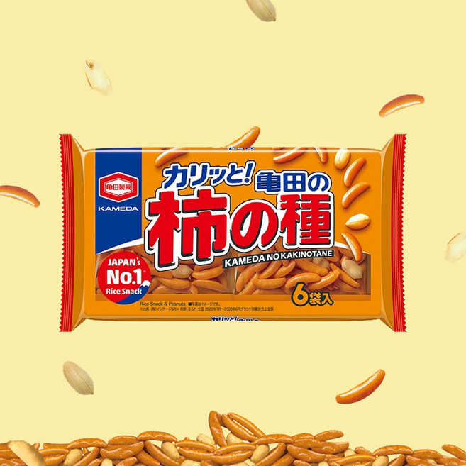 카메다 카키노타네 스낵 6p, 180g, 4개