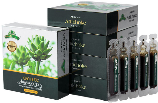 아티초크 베트남 무설탕 앰플 5박스(50개입) 간 건강을 위한 천연즙 100%, 100ml, 5개