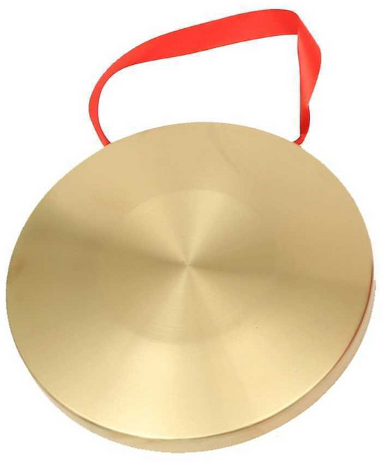 징 꽹가리 축제 방짜 시장 학교 학습 사자춤 장단, 18cm 징 + 망치, 1개