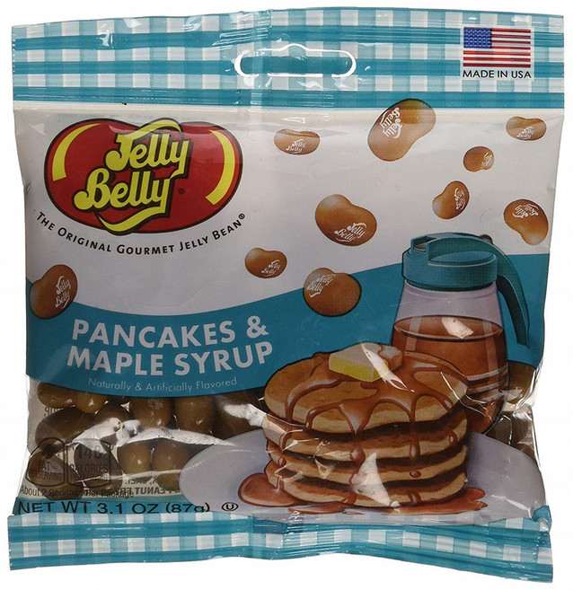 Jelly Belly 젤리 벨리 팩케이크 메이플 시럽 젤리빈 3.1 Oz(87g), 1개, 87g