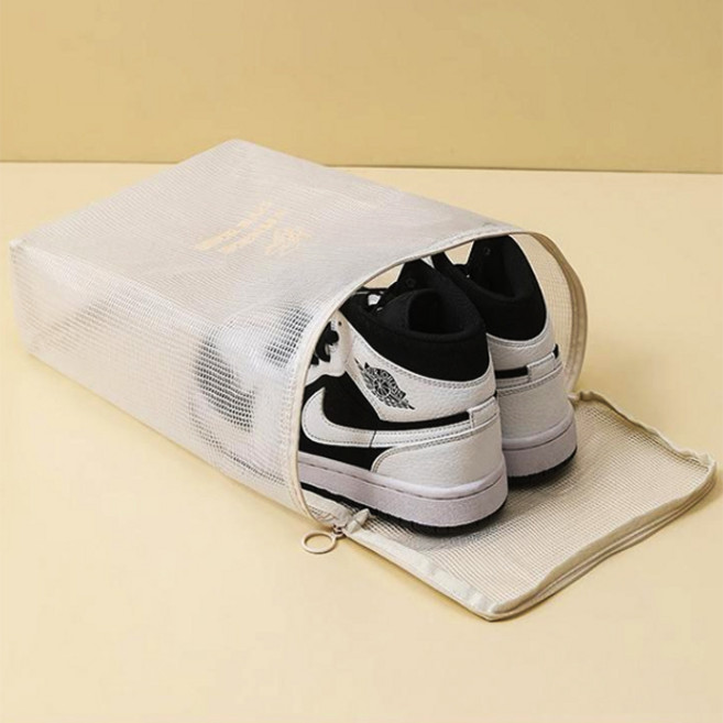 하스몰 여행용 안전보관 투명 신발 가방 파우치 2개