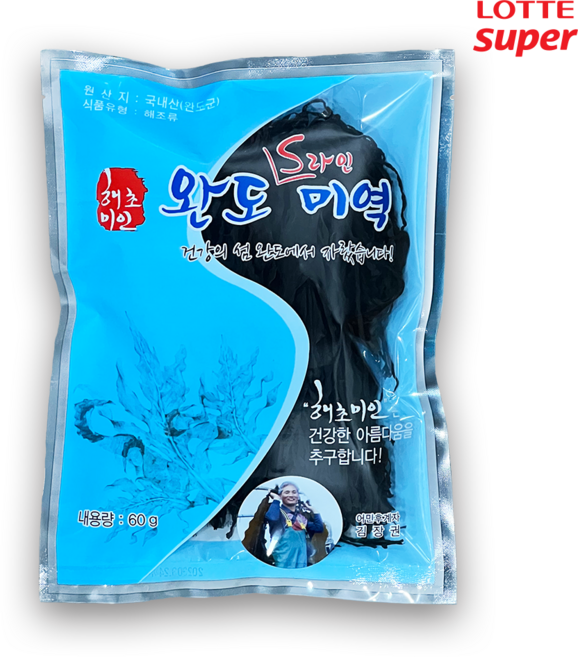 해초미인 완도S라인미역 60g, 1개