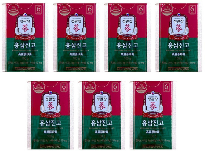 한국인삼공사 정관장 홍삼진고 홍삼농축액, 100g, 7개