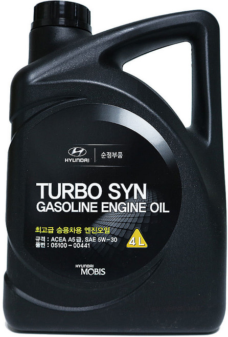 현대모비스 05100-00441 A5 5W30 터보씬 엔진오일, 1개, 4L