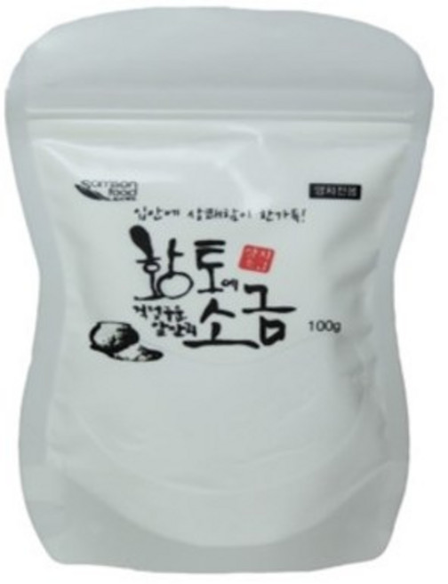 삼손푸드 황토에 직접구운 양치소금 깨끗한 치아 소금치약, 1개, 100g