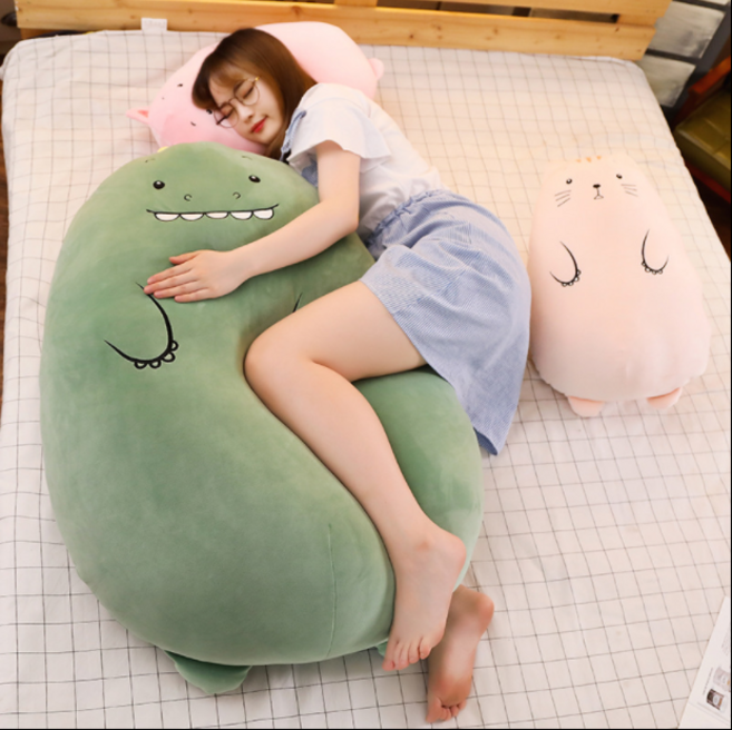 당일발송 못난이 공룡 고양이 대형 동물 모찌인형 바디필로우 애착인형