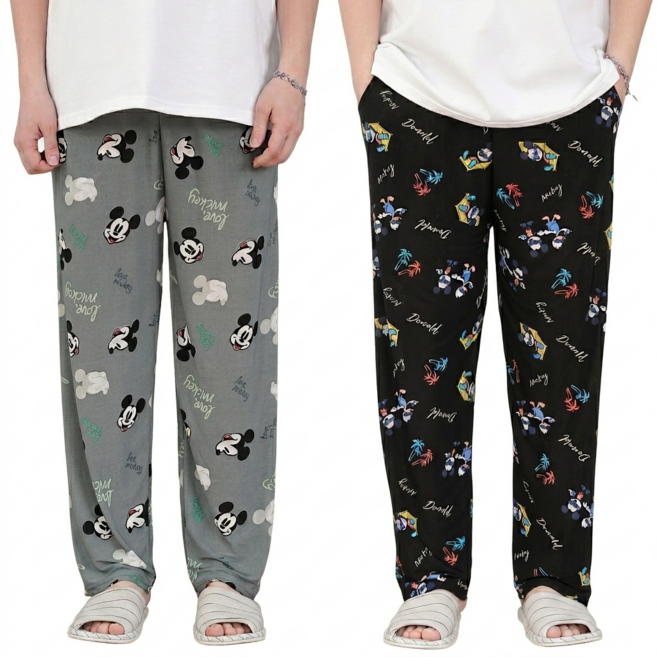 투와이 디즈니 남성 여성 아이스 바지 2장 세트 2810S (잠옷/홈웨어)