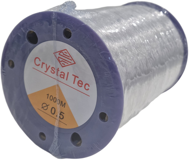 리니팜 탄성 우레탄 줄 0.5mm 비즈 공예 재료 DIY 만들기 부자재 대용량, 1개, 투명 1000m