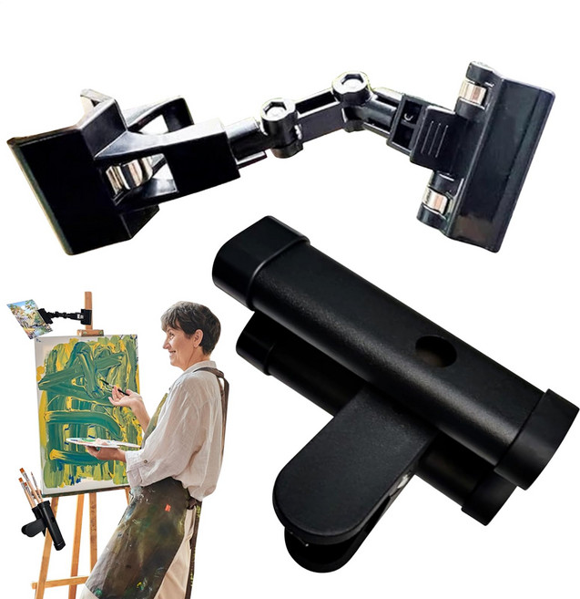 루이 회전클립 프로페셔널 화붓 거치대, 붓걸이+회전식 종이 클립, 2개