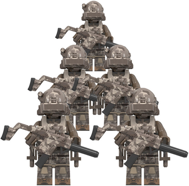 밀리터리 솔져 시리즈 7. 러시아 SSO(특수작전군) 군인/경찰/특수부대/ARMY 호환블록 브릭미니피규어 취미/수집/장식/컬렉션용 커스텀 블록피겨, 0701. 러시아 SSO(특수작전군) (x5개), 1개