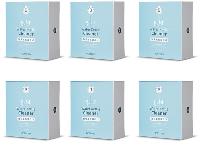 베러비 분유포트 세척 클리너 포트 사과산 세제, 6개