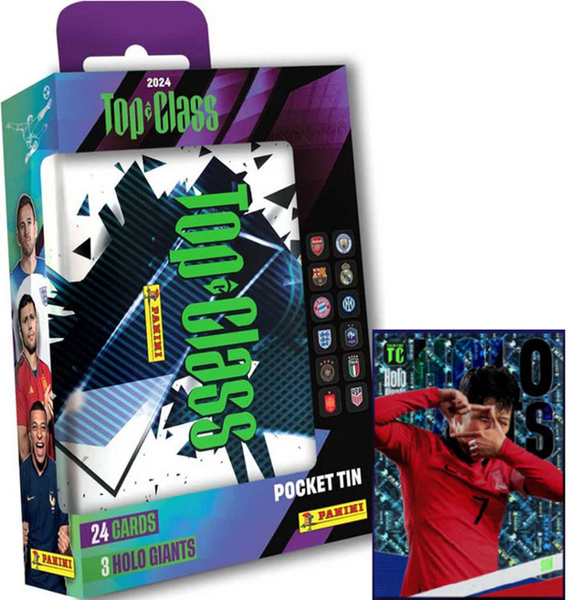 파니니 축구카드 2024 탑클래스 포켓틴 박스 PANINI 축구선수 손흥민 스포츠카드, 1개
