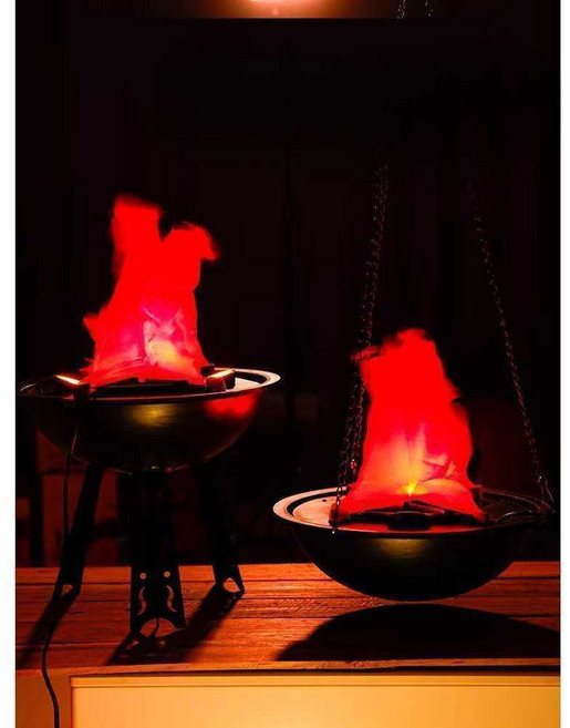 화로모형 모닥불조명 불멍 무드등 가짜 불꽃 인테리어 숯불조명 랜턴 램프, 거치형 횃불 - 30cm