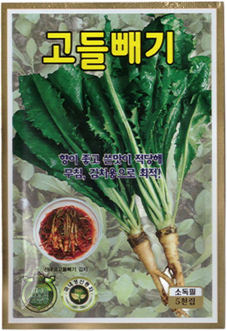 식물의집 고들빼기 씨앗 고들빼기 씨 민속채소씨앗 씨, 1개