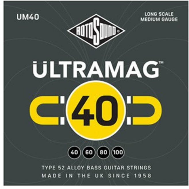 로토사운드 4현 베이스 기타 스트링, UM40 Ultramag Bass, 1개