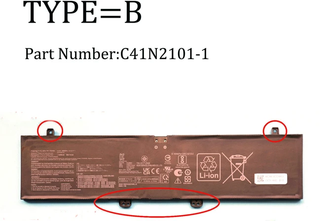 ASUS ROG 제피러스 G14 FX517 GA402 ZenBook PRO 17 UM6702 UX6404 UX8402 용 정품 76Wh C41N2101-1 배터리, 02 C41N2101-1, 01 China Mainland