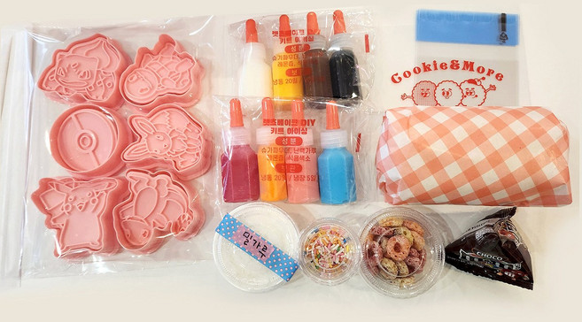 포켓몬 쿠키만들기 DIY 풀세트 키트 쿠키틀 6종 쿠키반죽 아이싱 쿠킹클래스, 1개