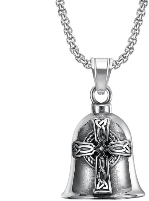 가디언벨오토바이 럭키 벨 펜던트 레트로 천사 날개 사랑 가디언 RedCross 승마 펑크 록 엑소시즘 쥬얼리, 01 CHINA, 09 G necklace type