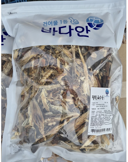 육수용 황태부산물 10kg (1kg 10봉) 업소용, 10개, 1kg